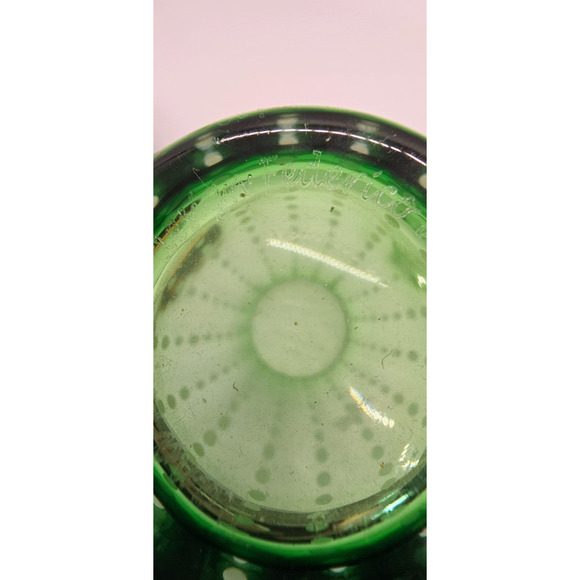 Zafferano Perle Art Glass Beverage Glass Tumbler British Green signed‎ Set of 2 - Picture 4 of 8